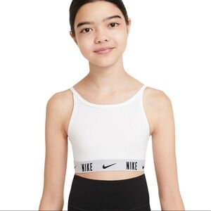Nike Kids White Camisole with Branded Band